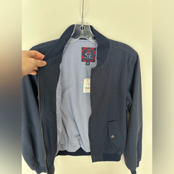 Brooks Brothers Dark Blue Bomber Jacket - Picture 5 of 7